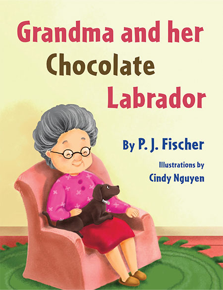 Grandma and her Chocolate Labrador